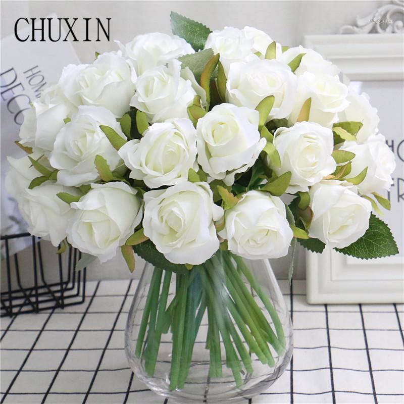 12 head Bouquet Artificial Rose Decorative Silk Flower Bridal Bouquets for Wedding Home Party Decoration Valentine's Day present1, Blue 7head
12 head Bouquet Artificial Rose Decorative Silk Flower Bridal Bouquets for Wedding Home Party Decoration Valentine's Day present1, Blue 7head