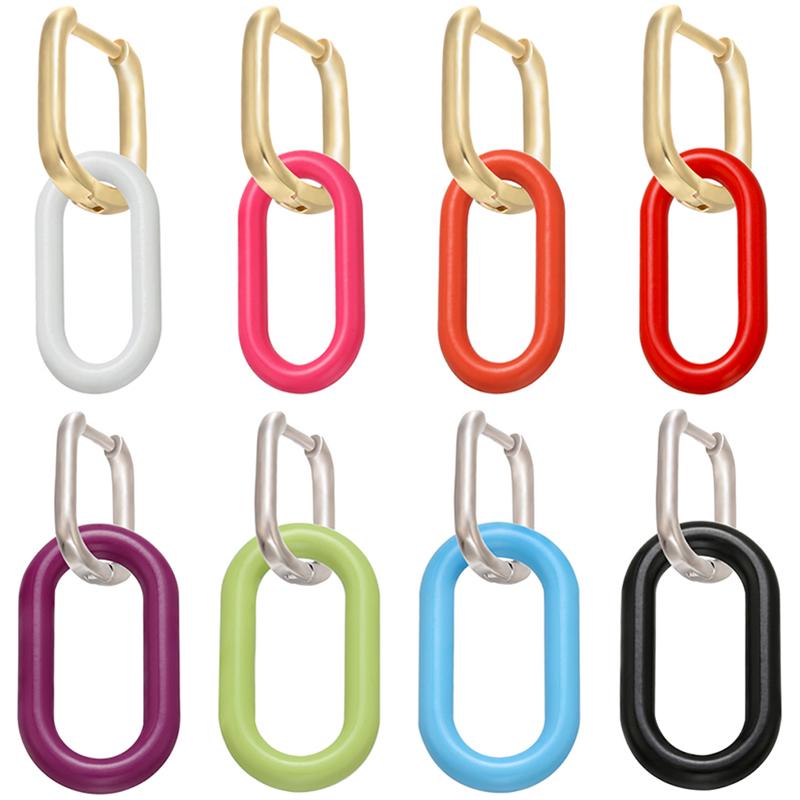 ZHUKOU 1 piece oval big/small gold/silver color Round hoop earrings cute multicolor earrings hoop for women girls model:VE202
ZHUKOU 1 piece oval big/small gold/silver color Round hoop earrings cute multicolor earrings hoop for women girls model:VE202