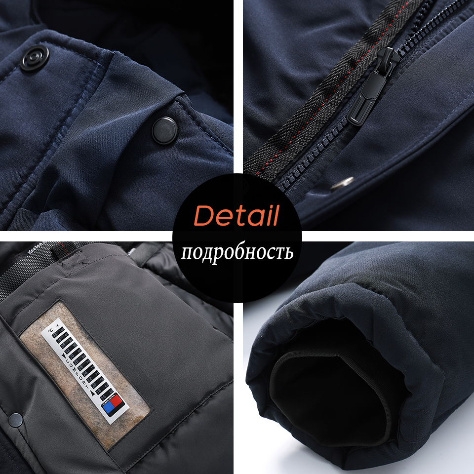 Men Winter New Long Casual Thick Fleece Hooded Waterproof Parkas Jacket Coat Men Outwear Fashion Pockets Parka Jacket 46-58 201214