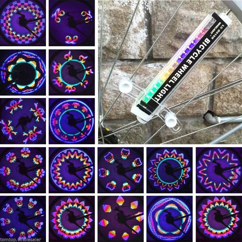 Bike Lights 42 Patterns Changable 16 Colorful LED Bicycle Cycling Wheel Spoke Light Lamp
Bike Lights 42 Patterns Changable 16 Colorful LED Bicycle Cycling Wheel Spoke Light Lamp