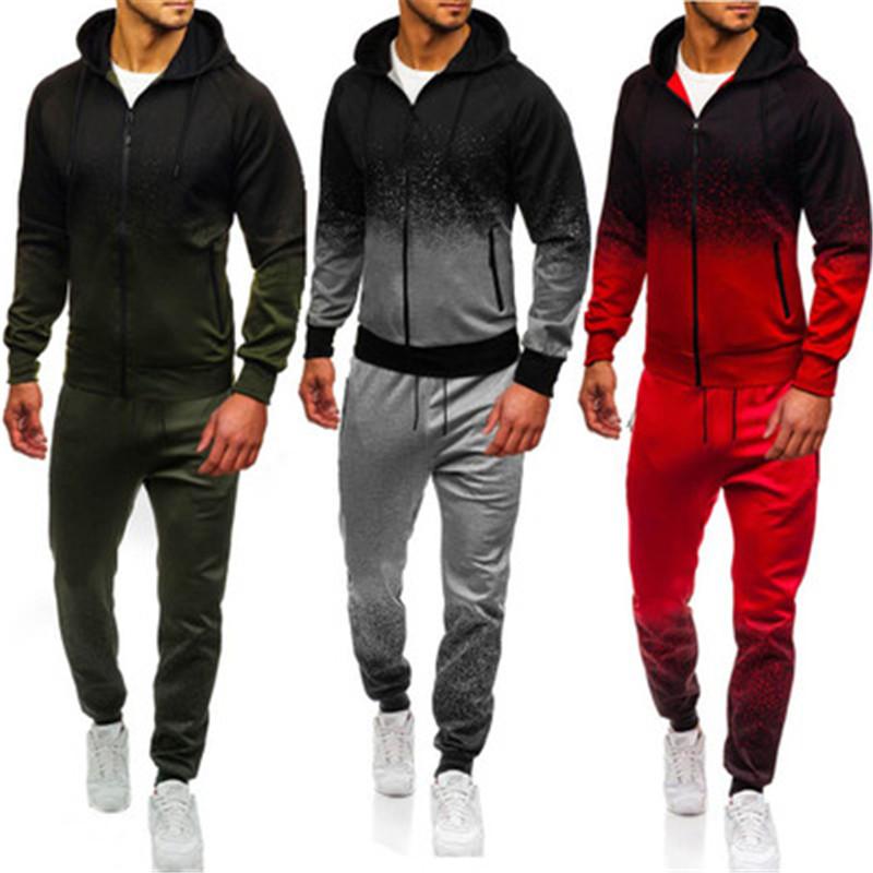 Man Outdoor Gradient Sports Suits Fashion Trend Stripe Zipper Hooded Top Drawstring Trousers 2Pcs Sets Designer Male Winter New Tracksuits
Man Outdoor Gradient Sports Suits Fashion Trend Stripe Zipper Hooded Top Drawstring Trousers 2Pcs Sets Designer Male Winter New Tracksuits