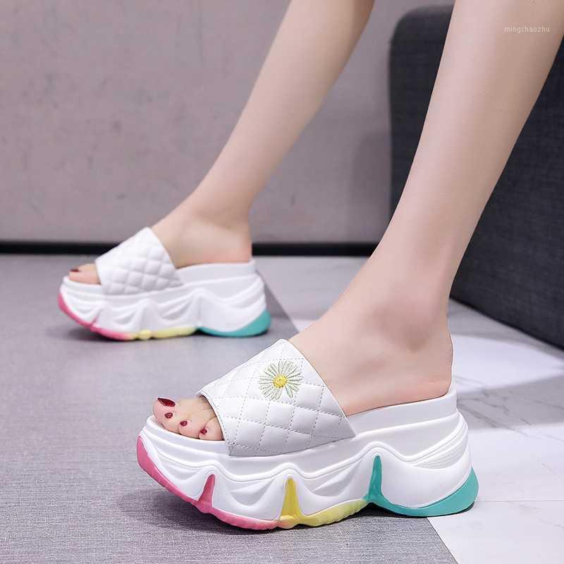 Summer Women Platform Slippers Chunky Sandals Leather Flower Designers Wedges Shoes Woman Ladies Outside White Casual Slides1, Green
Summer Women Platform Slippers Chunky Sandals Leather Flower Designers Wedges Shoes Woman Ladies Outside White Casual Slides1, Green