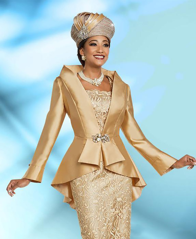 Plus Size 2 Pieces Gold Mother Of The Bride Dresses with Jacket 2022 Elegant Tea Length Long Sleeve Vintage Formal Evening Gowns