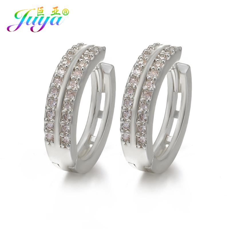 Juya New Simple Design Earrings Supplies Handmade Micro Pave Zircon Hoop Earrings For Women Girls Uniform Jewelry
Juya New Simple Design Earrings Supplies Handmade Micro Pave Zircon Hoop Earrings For Women Girls Uniform Jewelry