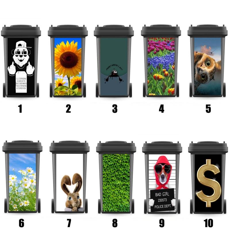 Cartoon Modern Adhesive Removable Waterproof Sticker Decals Rubbish bin trash can Cover sticker Ktichen 120liter 240liter
Cartoon Modern Adhesive Removable Waterproof Sticker Decals Rubbish bin trash can Cover sticker Ktichen 120liter 240liter