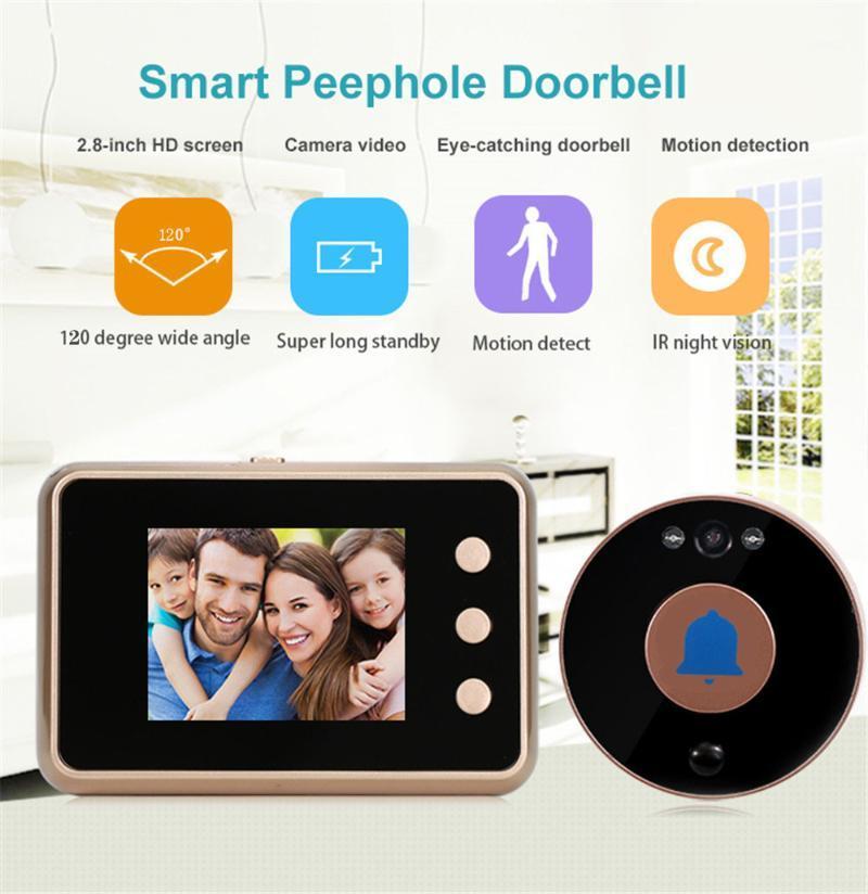 2.8 inch Video peephole Digital Door Camera Smart Peephole Doorbell Viewer video night version Door Doorbell Outdoor Bell1
2.8 inch Video peephole Digital Door Camera Smart Peephole Doorbell Viewer video night version Door Doorbell Outdoor Bell1