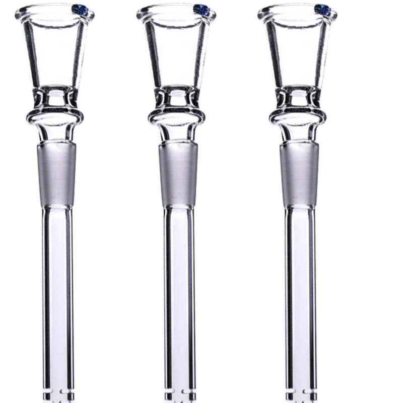 Glass downstem with bowl 14mm male bowless stem clear Downstem have diffuse cuts two size can be chosed
Glass downstem with bowl 14mm male bowless stem clear Downstem have diffuse cuts two size can be chosed