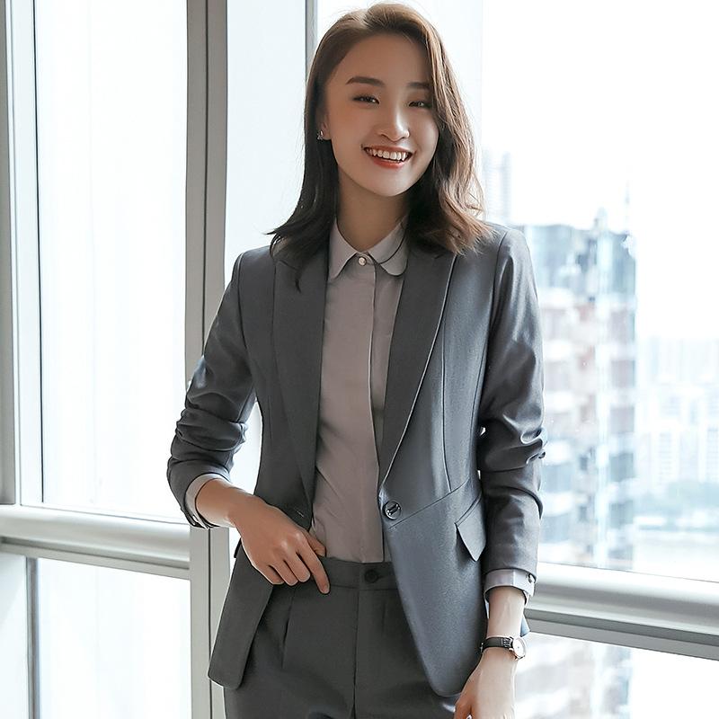 Female Two Piece Tuxedo Suits Slim Grey Formal Business Workwear Blazer Suits Set Office Lady Formal Work Pants, Black
Female Two Piece Tuxedo Suits Slim Grey Formal Business Workwear Blazer Suits Set Office Lady Formal Work Pants, Black