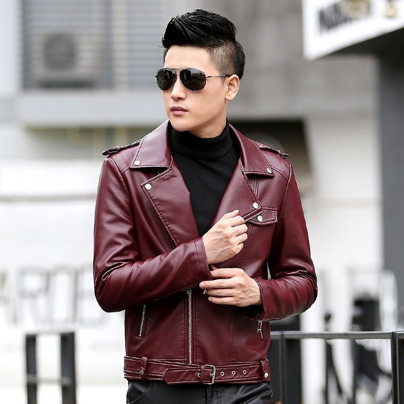 New Men's Popular Handsome PU Leather Jacket Punk New Turn-down collar Leather Jackets Zipper Men Chupas De Cuero Hombre, Black
New Men's Popular Handsome PU Leather Jacket Punk New Turn-down collar Leather Jackets Zipper Men Chupas De Cuero Hombre, Black