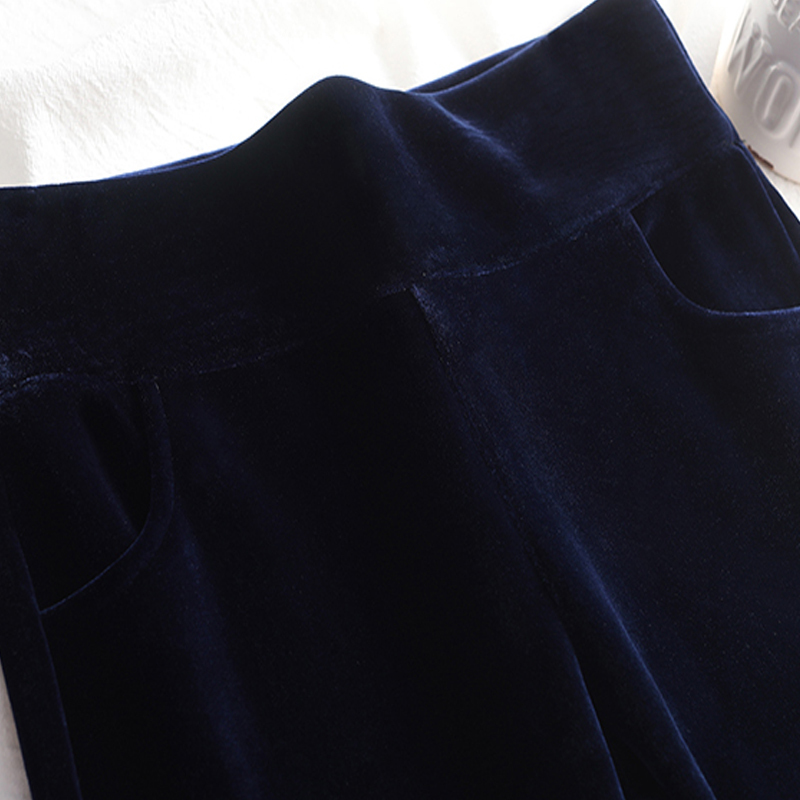 OUMENGKA Winter Double Thicken Velvet Skinny Women's Pants High Elastic Waist Stretch Slim Trousers Female Pencil Pants 201109