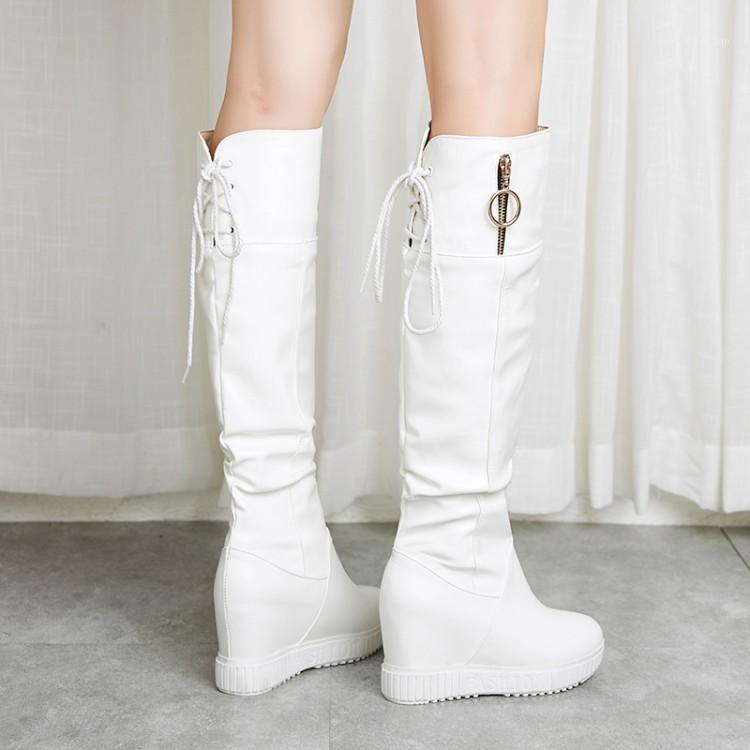 PXELENA Retro Hidden Wedge High Heel Platform Punk Gothic Boots Women Lace Up Zip Lady Shoes Combat Long Boots Black White 34-431, Black flock
PXELENA Retro Hidden Wedge High Heel Platform Punk Gothic Boots Women Lace Up Zip Lady Shoes Combat Long Boots Black White 34-431, Black flock