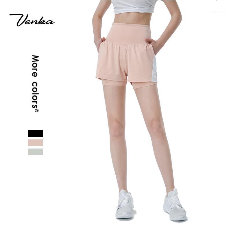 Ladies Girl Gym Wear Yoga Shorts With Pockets 2 in 1 Contrast Color High Waist Shorts Women For Summer1, Black
Ladies Girl Gym Wear Yoga Shorts With Pockets 2 in 1 Contrast Color High Waist Shorts Women For Summer1, Black