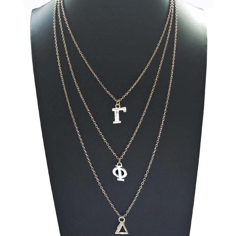 Beyou Greek Sorority Gamma Phi Delta letters Multilayer chain Custom Necklace
Beyou Greek Sorority Gamma Phi Delta letters Multilayer chain Custom Necklace
