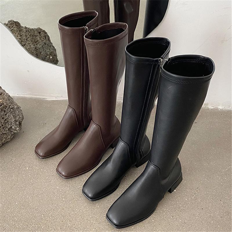 2020 Winter Fashion Women Thigh High Long Flat Boots Beige Low Heels Knee High Boots Soft Leather Square Toe Party Shoes, Black
2020 Winter Fashion Women Thigh High Long Flat Boots Beige Low Heels Knee High Boots Soft Leather Square Toe Party Shoes, Black