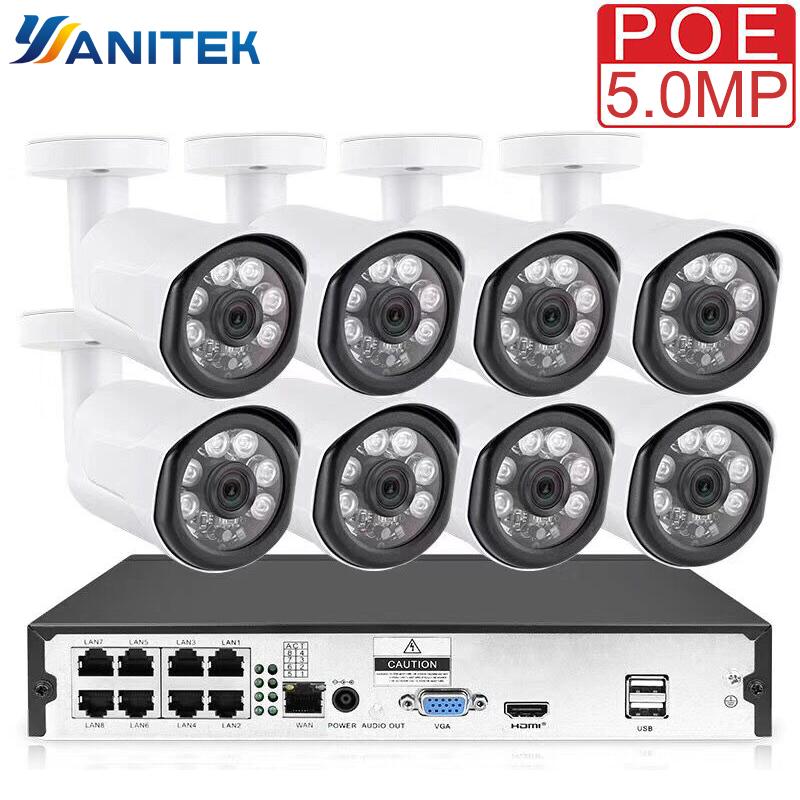 8CH POE System 5MP 4.0MP NVR H.265 Night Vision Outdoor Waterproof Network Camera CCTV Security System Surveillance Kit
8CH POE System 5MP 4.0MP NVR H.265 Night Vision Outdoor Waterproof Network Camera CCTV Security System Surveillance Kit