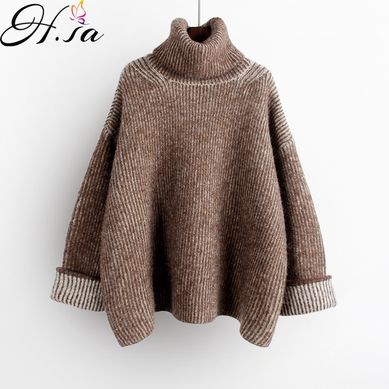 H.SA Women High Turtleneck Green Sweater and Jumpers Long Sleeve Solid Oversized Pullovers Thick Winter Knitwear Korean 210203, Hf19811 orange
H.SA Women High Turtleneck Green Sweater and Jumpers Long Sleeve Solid Oversized Pullovers Thick Winter Knitwear Korean 210203, Hf19811 orange
