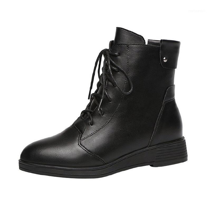 Lace Up Ankle Boots for Women Shoes Woman Solid Black Leather Boots Female Wedges Heels Warm Plush Winter Ladies Plus Size1
Lace Up Ankle Boots for Women Shoes Woman Solid Black Leather Boots Female Wedges Heels Warm Plush Winter Ladies Plus Size1