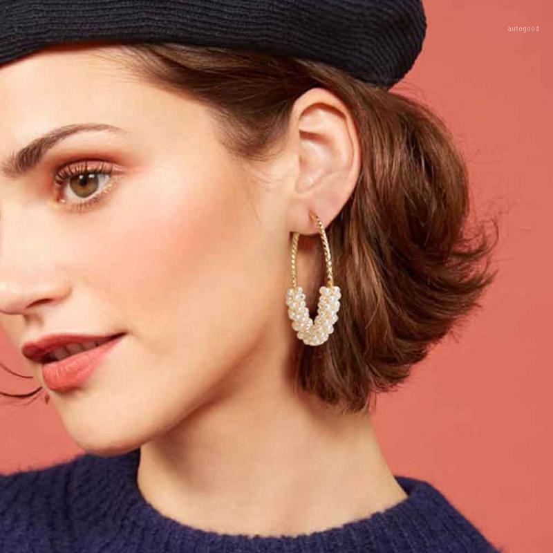 Hoop & Huggie 2021 Trend Simulated Pearl Women's Charm Earring White Big Circle Wedding Earrings Korean Fashion Jewelry Earrings1
Hoop & Huggie 2021 Trend Simulated Pearl Women's Charm Earring White Big Circle Wedding Earrings Korean Fashion Jewelry Earrings1