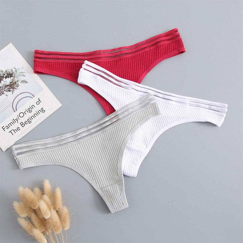 New Women's Underwear Panties Cotton Sexy Thong Soft Low-waist G-String Breathable Comfortable Fashion Lingerie, T5-5
New Women's Underwear Panties Cotton Sexy Thong Soft Low-waist G-String Breathable Comfortable Fashion Lingerie, T5-5
