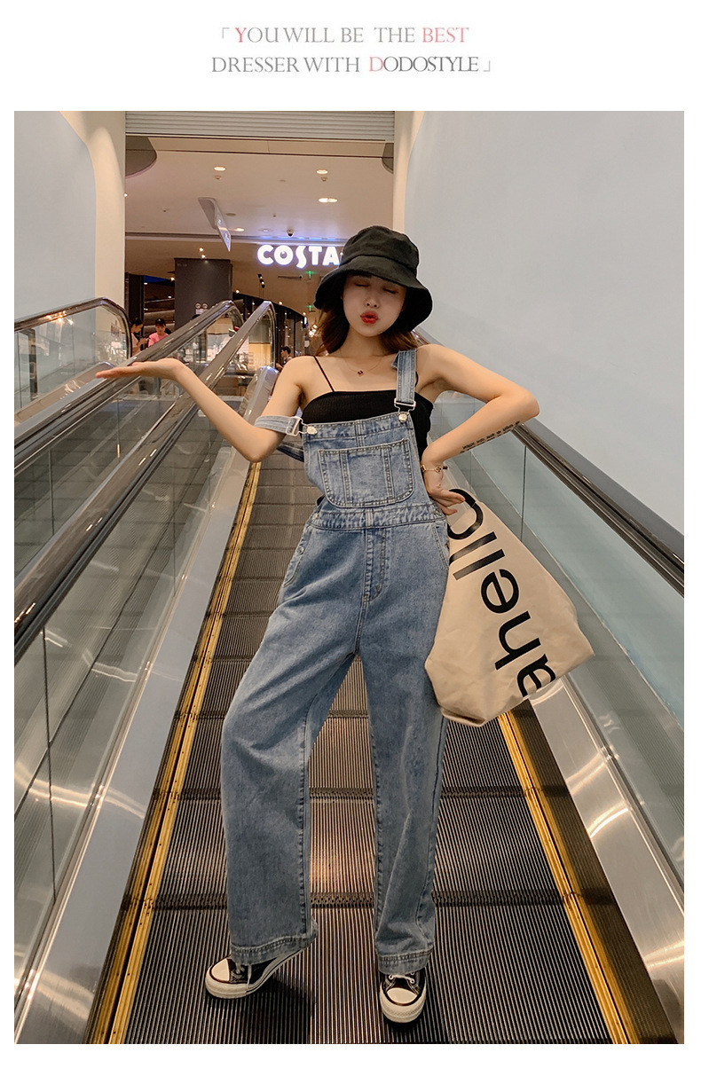 Lguc.H Denim Overalls Jumpsuit Women Loose High Waist Jeans Woman Straight Women Jeans Casual Korean Style Jean Femme XS 201105