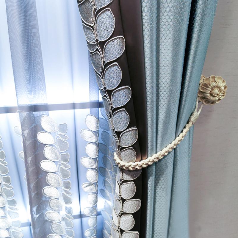 American Romantic Luxury Curtain for Living Room Stitching Cutain Blackout Bedroom Window Leaves Tulle Drape Blinds S628#40
American Romantic Luxury Curtain for Living Room Stitching Cutain Blackout Bedroom Window Leaves Tulle Drape Blinds S628#40