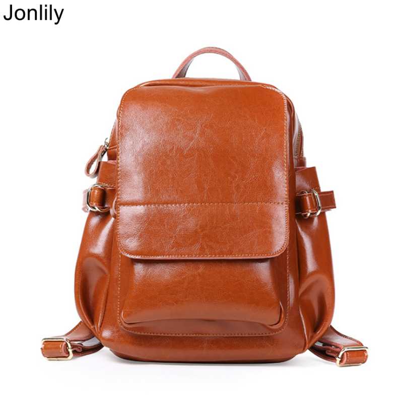 Jonlily Women Genuine Leather Backpack Female Fashion Daypack Commuter Bag Small Elegant City Pack Teens Handy Backpack -KG301, Black
Jonlily Women Genuine Leather Backpack Female Fashion Daypack Commuter Bag Small Elegant City Pack Teens Handy Backpack -KG301, Black