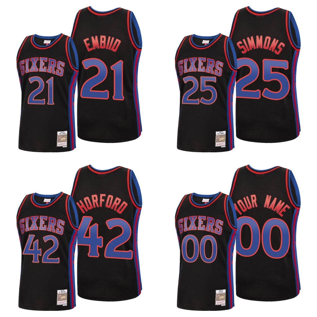 Philadelphia 76ers Men Ben Simmons Joel Embiid Al Horford 2020 Reload Classic Black Custom Jersey
Philadelphia 76ers Men Ben Simmons Joel Embiid Al Horford 2020 Reload Classic Black Custom Jersey