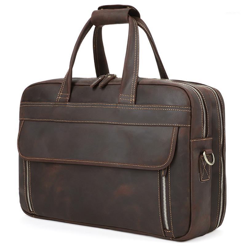 Vintage Men Leather Briefcase Handbags Business Bag Crazy Horse Genuine Leather Portfolio Men Briefcase Male Laptop Bag Office1, 6490 coffee
Vintage Men Leather Briefcase Handbags Business Bag Crazy Horse Genuine Leather Portfolio Men Briefcase Male Laptop Bag Office1, 6490 coffee