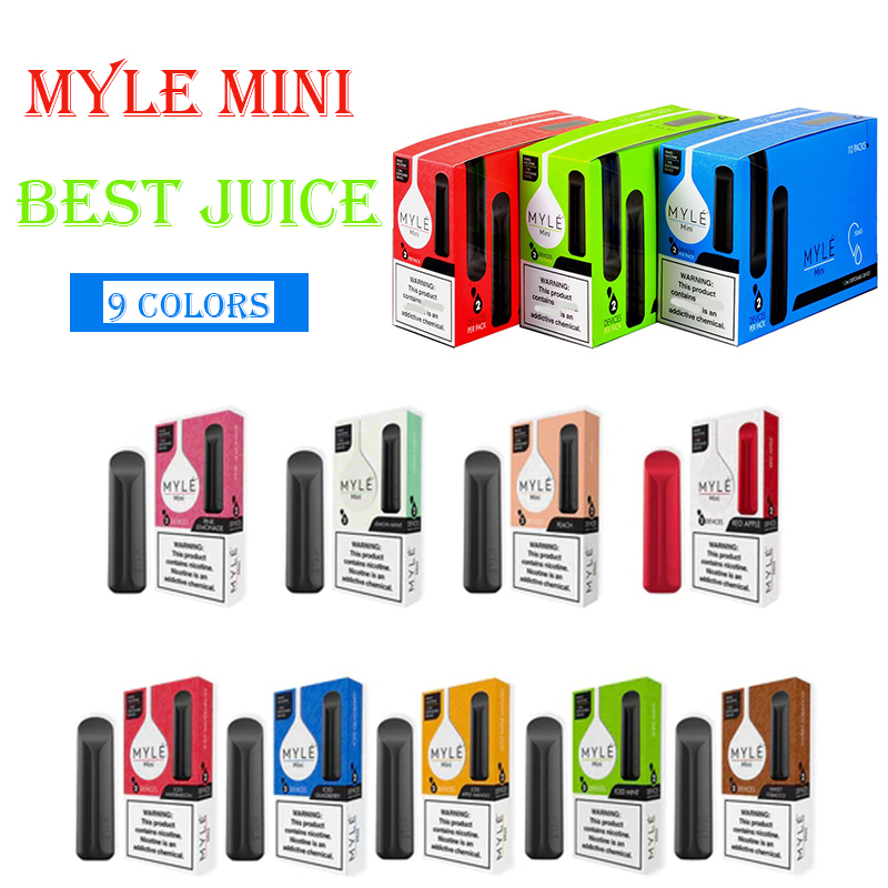 Newest Myle mini Disposable Vape Pen 280mAh Battery 1.2ml Pods Cartridges Pre-Filled e Cigs Device Vs Puff Bars Plus Flow Bang XXl
Newest Myle mini Disposable Vape Pen 280mAh Battery 1.2ml Pods Cartridges Pre-Filled e Cigs Device Vs Puff Bars Plus Flow Bang XXl