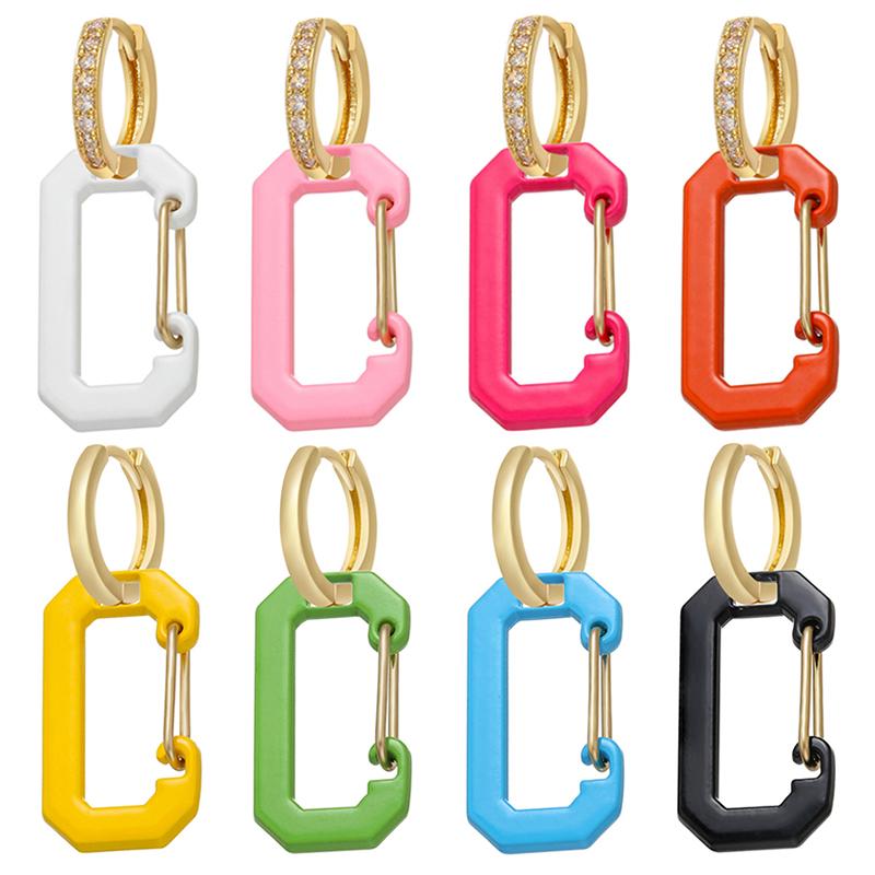 ZHUKOU 1 piece gold/silver color Geometric small hoop earrings 2021 trend multicolor Enamel drop earrings for women VE199
ZHUKOU 1 piece gold/silver color Geometric small hoop earrings 2021 trend multicolor Enamel drop earrings for women VE199