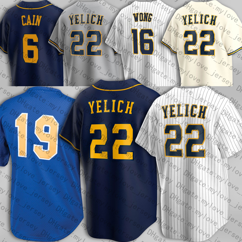 Milwaukee 22 Christian Yelich Andrew 25 McCutchen Jersey Baseball Kolten Wong Lorenzo Cain Brad Boxberger Jerseys Jace Peterson Hunter Renfroe Robin Yount, Man custom jersey (njr)
Milwaukee 22 Christian Yelich Andrew 25 McCutchen Jersey Baseball Kolten Wong Lorenzo Cain Brad Boxberger Jerseys Jace Peterson Hunter Renfroe Robin Yount, Man custom jersey (njr)