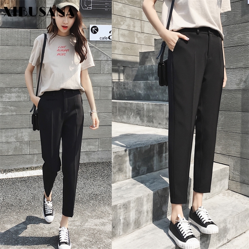 Women Chiffon Pants Spring Summer Fashion Female Casual Black High Waist Office Lady Career Harem Pant Trousers Pantalon 201228
Women Chiffon Pants Spring Summer Fashion Female Casual Black High Waist Office Lady Career Harem Pant Trousers Pantalon 201228