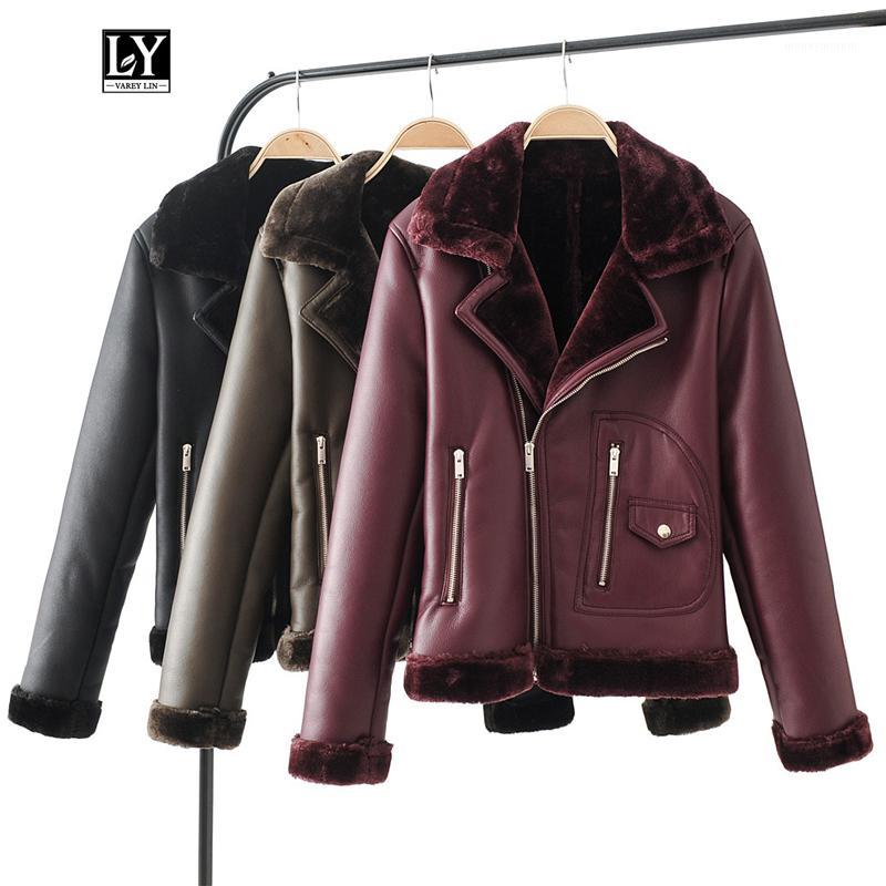 Ly Varey Lin Winter Faux Lamb Leather Jacket Women Warm Faux Lambs Wool Fur Collar Leather Overcoat Army Green Zipper Outwear1, Black
Ly Varey Lin Winter Faux Lamb Leather Jacket Women Warm Faux Lambs Wool Fur Collar Leather Overcoat Army Green Zipper Outwear1, Black