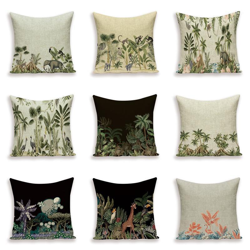 Tropical Cushions Cover Covers Jungle Flamingo Home Decoration Plant Pillow Elephant Linen Pillow Case Sofa Cushion Funda Cojin1, L1719-9
Tropical Cushions Cover Covers Jungle Flamingo Home Decoration Plant Pillow Elephant Linen Pillow Case Sofa Cushion Funda Cojin1, L1719-9