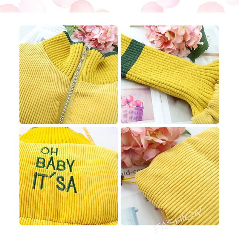 Winter Woman Jacket Corduroy Padded Coat Lady Parka Loose Student Bread Clothing Thick 201110wtt