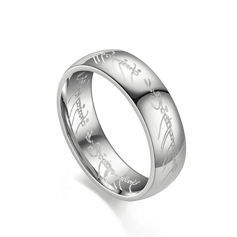 Titanium Steel Power Ring Gold Lord of Ring Lovers Couple Rings Women Men Band Ring for Man Cool Punk Rings Jewelry Wholesale Price