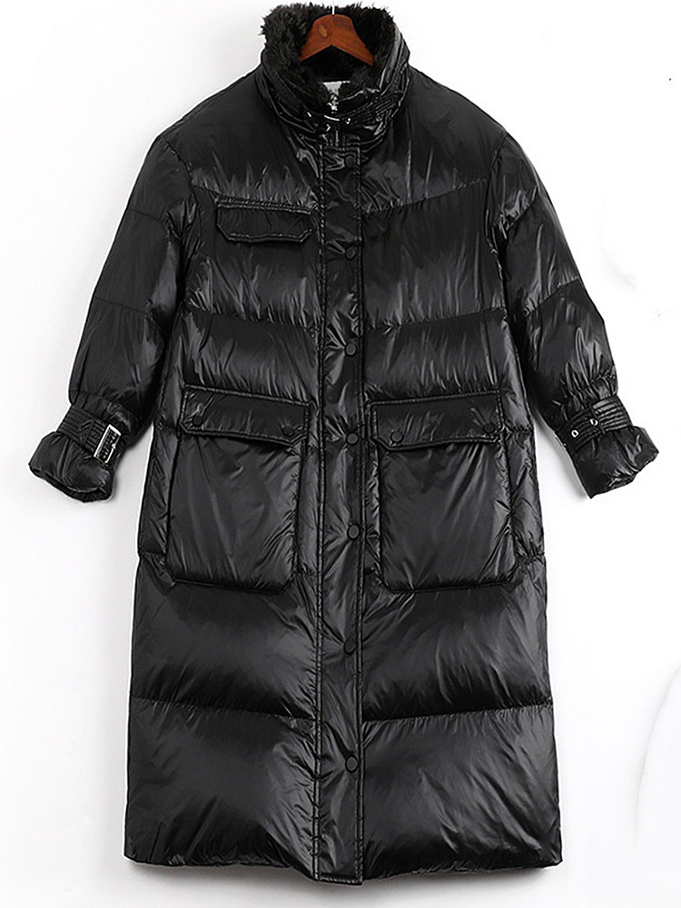 2021 New Ladies of long winter down jacket plus size women's clothes western fat sister style heat warmth charm LPRX, Black
2021 New Ladies of long winter down jacket plus size women's clothes western fat sister style heat warmth charm LPRX, Black