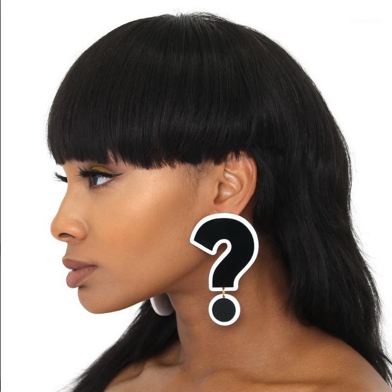 Dangle & Chandelier Female Hyperbole Black Big Question Mark Drop Earrings Women Asymmetric Symbol Acrylic Fashion Hiphop Jewelry E200241
Dangle & Chandelier Female Hyperbole Black Big Question Mark Drop Earrings Women Asymmetric Symbol Acrylic Fashion Hiphop Jewelry E200241