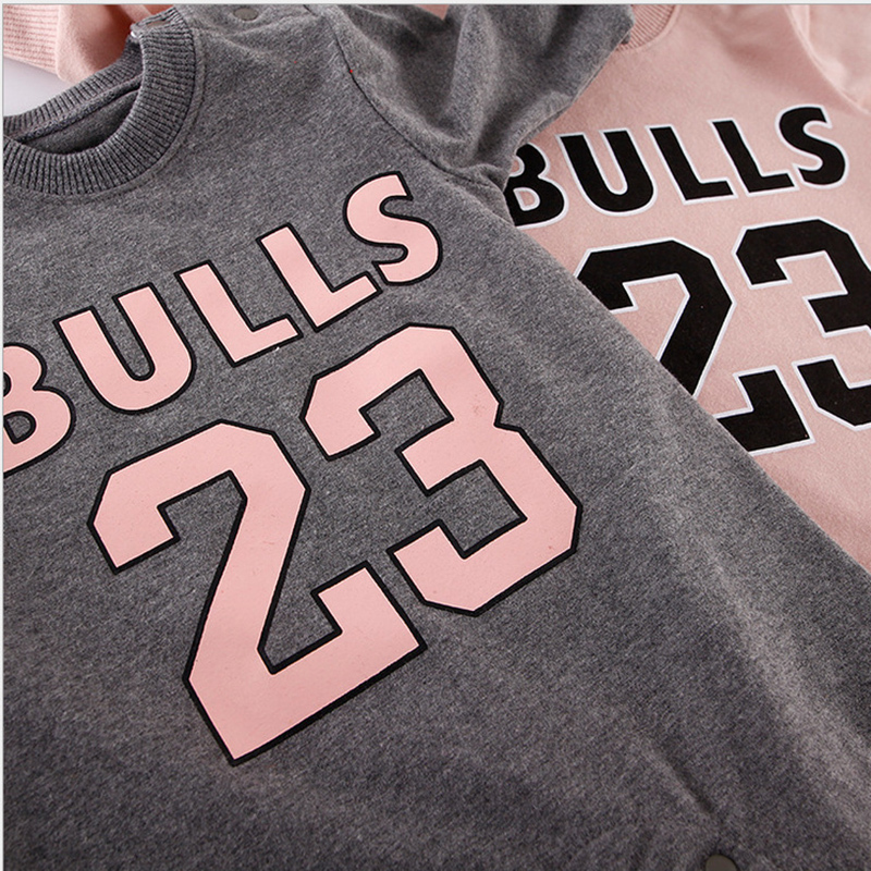 Fashion Newborn Baby Boy Girls Clothes letters Long sleeves Romper Autumn Winter Warm Sports Toddler Jumpsuit Outfits 0-18M 201027