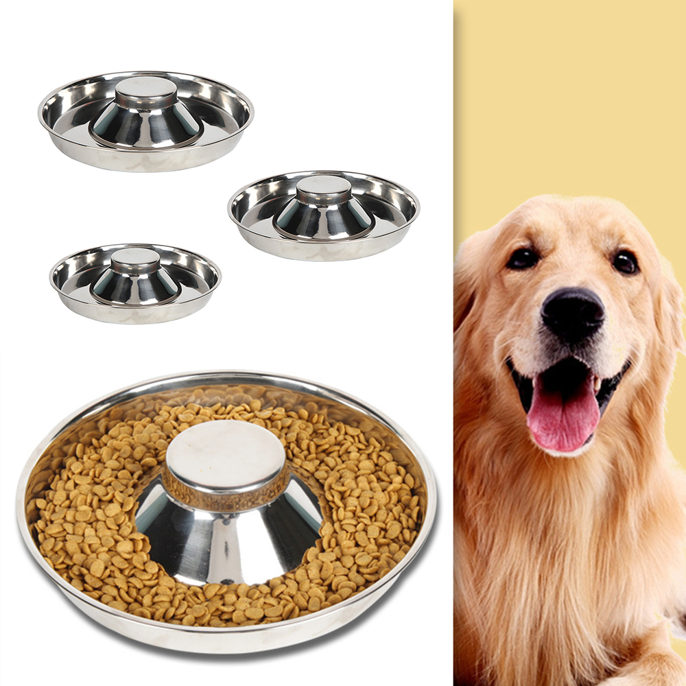 Slow Eating Pet Bowl Stainless Steel Dog Feeding Food Dish Prevent Obesity Puppy Feeder Cat Drinking Bowls
Slow Eating Pet Bowl Stainless Steel Dog Feeding Food Dish Prevent Obesity Puppy Feeder Cat Drinking Bowls