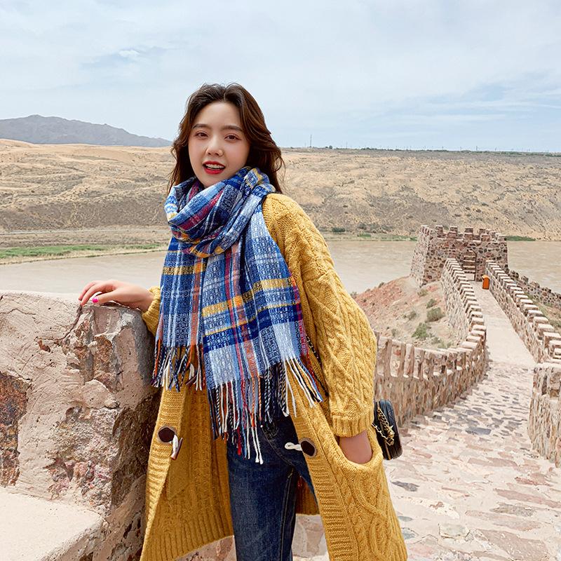 OUOI 2020 new scarf women thickened warmth imitation cashmere retro tassel shawl plaid long bib scarfs for ladies
OUOI 2020 new scarf women thickened warmth imitation cashmere retro tassel shawl plaid long bib scarfs for ladies