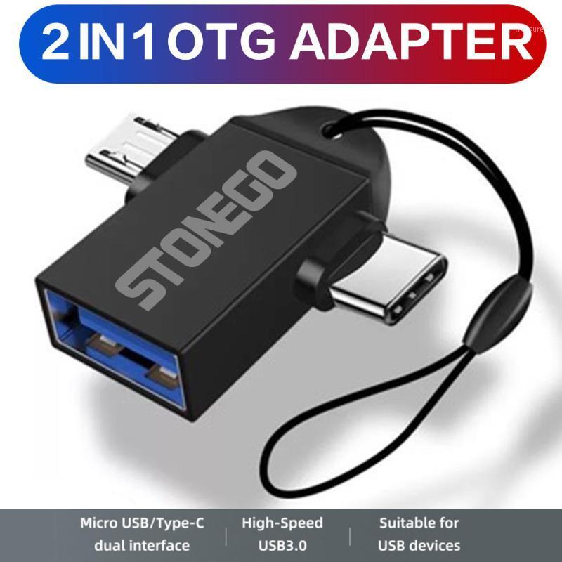 Cell Phone Adapters STONEGO 2 In 1 OTG Adapter, USB 3.0 Female To Micro Male And C Connector Aluminum Alloy On The Go Converter1
Cell Phone Adapters STONEGO 2 In 1 OTG Adapter, USB 3.0 Female To Micro Male And C Connector Aluminum Alloy On The Go Converter1
