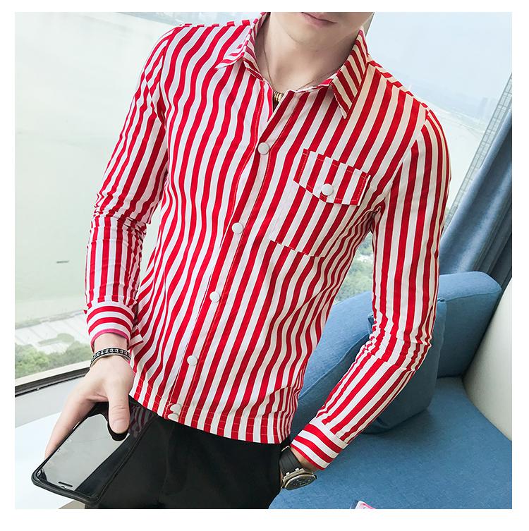 Gzdeerax Stripe Mens Shirts Luxury Two Pocket Long Sleeve Mens Dress Shirts Fashion Cotton Slim Fit Party Male, Red
Gzdeerax Stripe Mens Shirts Luxury Two Pocket Long Sleeve Mens Dress Shirts Fashion Cotton Slim Fit Party Male, Red