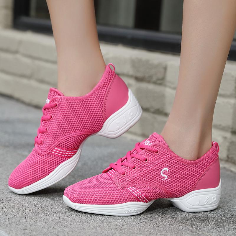 Women Sneakers Fashion Sport Shoes Jazz Dancing Training Shoes Indoor Activities Large Size Women Gym Breathable Sneakers Newest