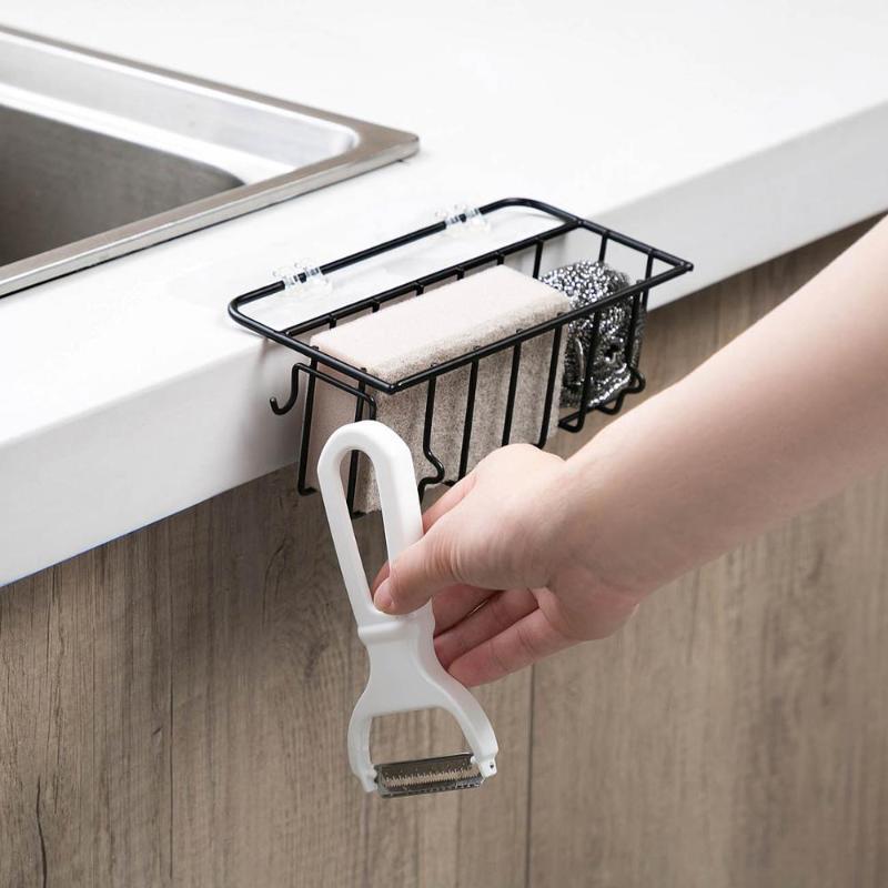 Wall Mounted Wrought Iron Sink Rack Pool Rag Draining Shelf Kitchen Sink Sponge Storage Rack Holder1
Wall Mounted Wrought Iron Sink Rack Pool Rag Draining Shelf Kitchen Sink Sponge Storage Rack Holder1