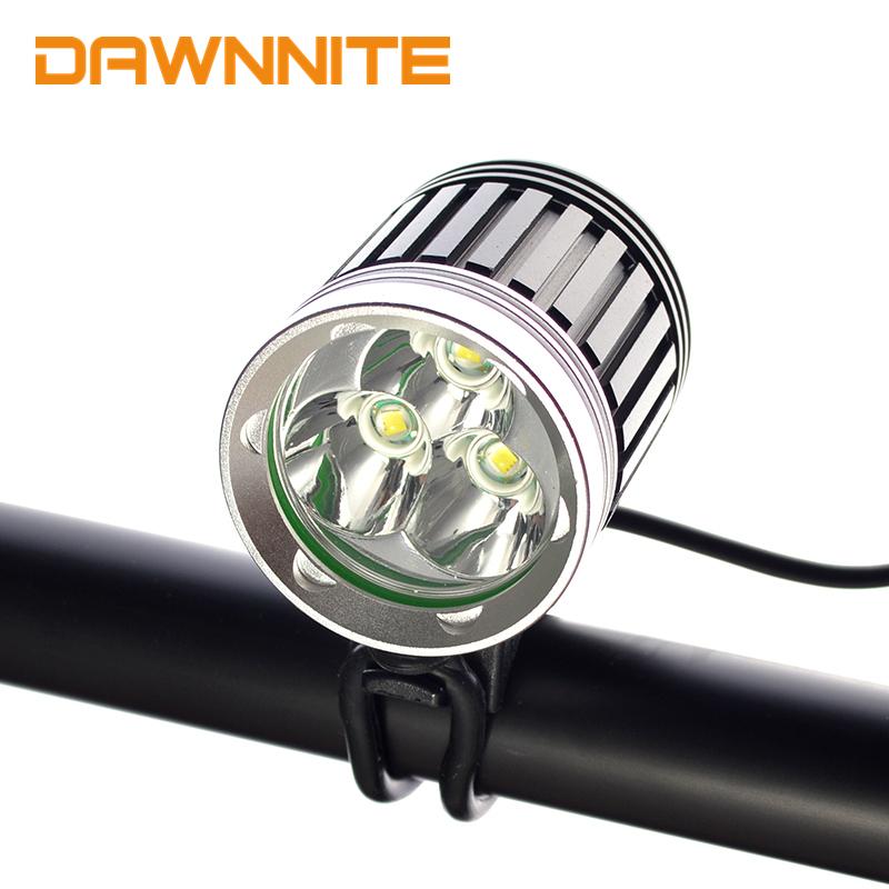 Waterproof 3x CREE XM-L T6 LED Bicycle Lights 3600 Lumens Bike Front Lights Rechargeable Headlights + 10000mAh Battery Pack
Waterproof 3x CREE XM-L T6 LED Bicycle Lights 3600 Lumens Bike Front Lights Rechargeable Headlights + 10000mAh Battery Pack