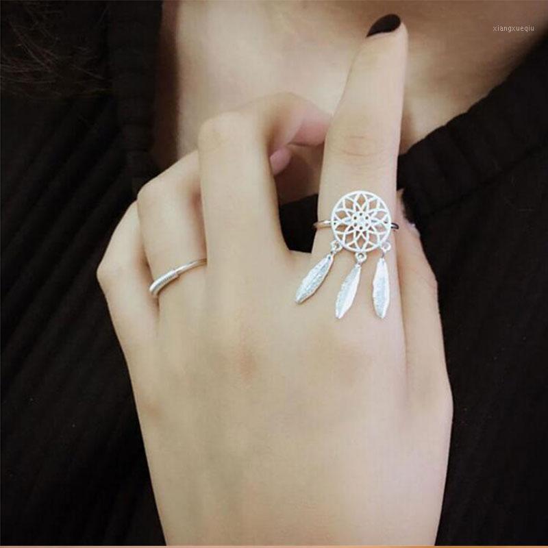 Cluster Rings Anenjery 925 Sterling Silver For Women Dreamcatcher Feather Tassel Resizable Jewelry Bague S-R211, Golden;silver
Cluster Rings Anenjery 925 Sterling Silver For Women Dreamcatcher Feather Tassel Resizable Jewelry Bague S-R211, Golden;silver