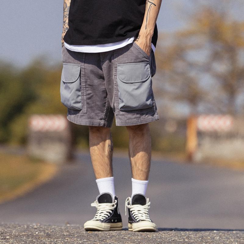 Corduroy Casual Shorts Men Summer Streetwear Functional Multiple Pockets Mens Baggy Cargo Shorts, Black
Corduroy Casual Shorts Men Summer Streetwear Functional Multiple Pockets Mens Baggy Cargo Shorts, Black