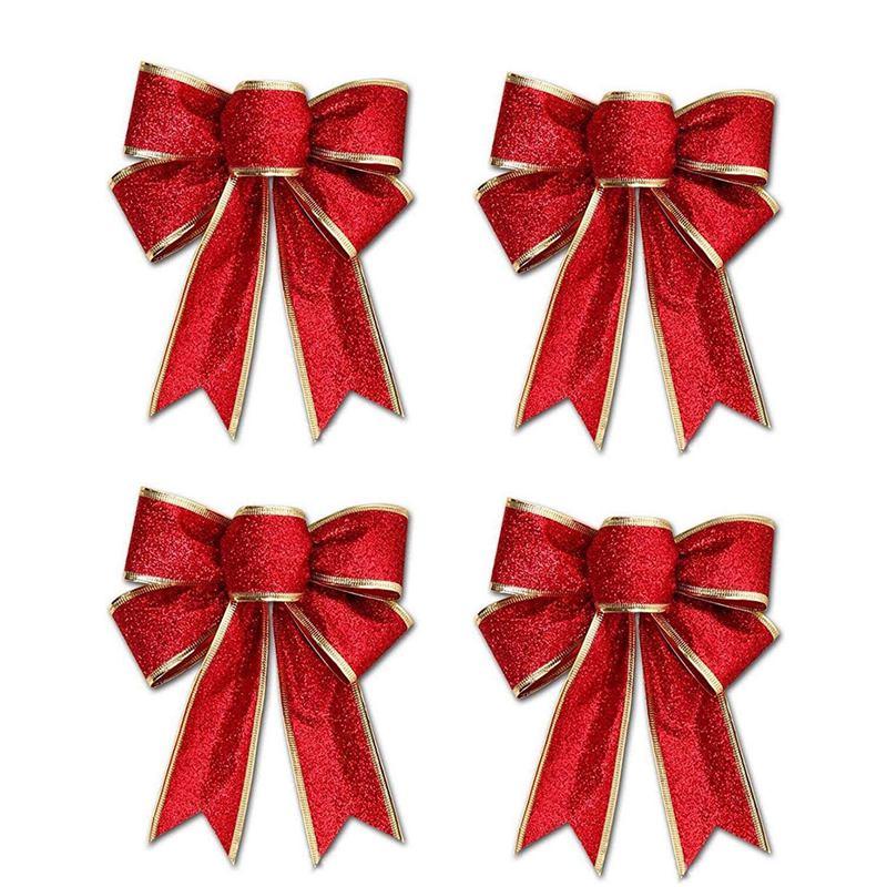 4Pcs 25x18cm Decoration Ornament Hanging Knot Bowknot Butterfly Decore Tree Christmas Tree (Red
4Pcs 25x18cm Decoration Ornament Hanging Knot Bowknot Butterfly Decore Tree Christmas Tree (Red