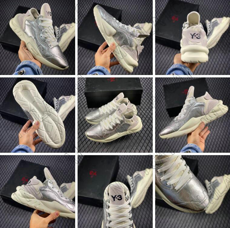 Y3 Men Designer Shoe Y-3 Kaiwa Leather Chunky Sneakers Trainers Low Cut Luxurys YohjiYamamoto Men Casual Shoes, 29